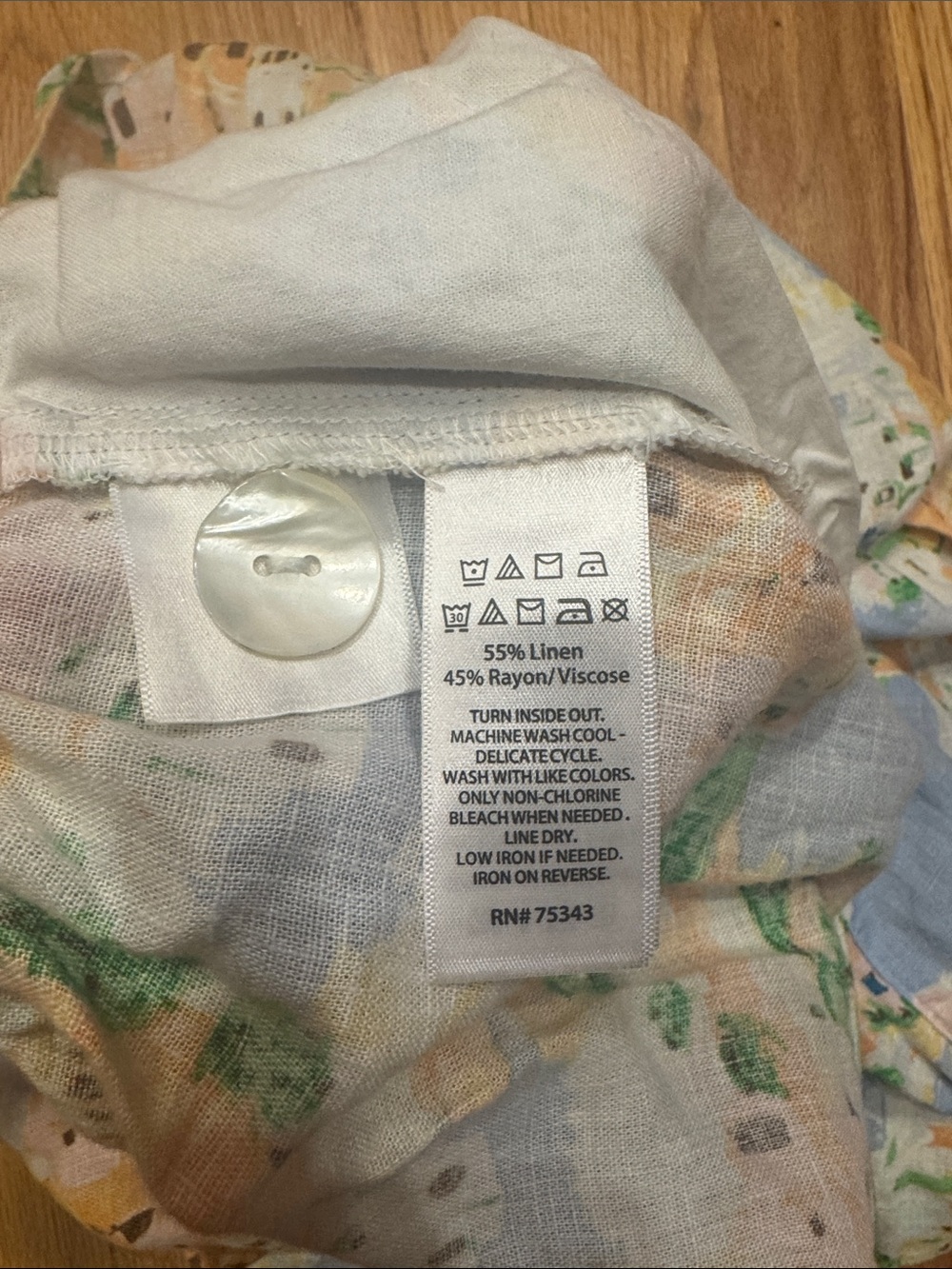 Cynthia Rowley Mediterranean linen wrap maxi skirt - Picture 4 of 6